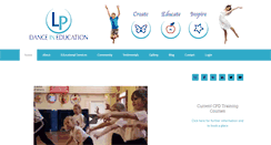 Desktop Screenshot of lpdanceineducation.com