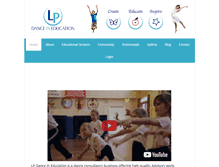 Tablet Screenshot of lpdanceineducation.com